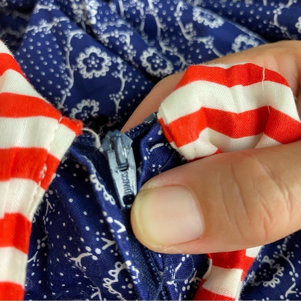 Vintage 70s Ellen Tracy Americana Maxi Skirt - Picture 4 of 7